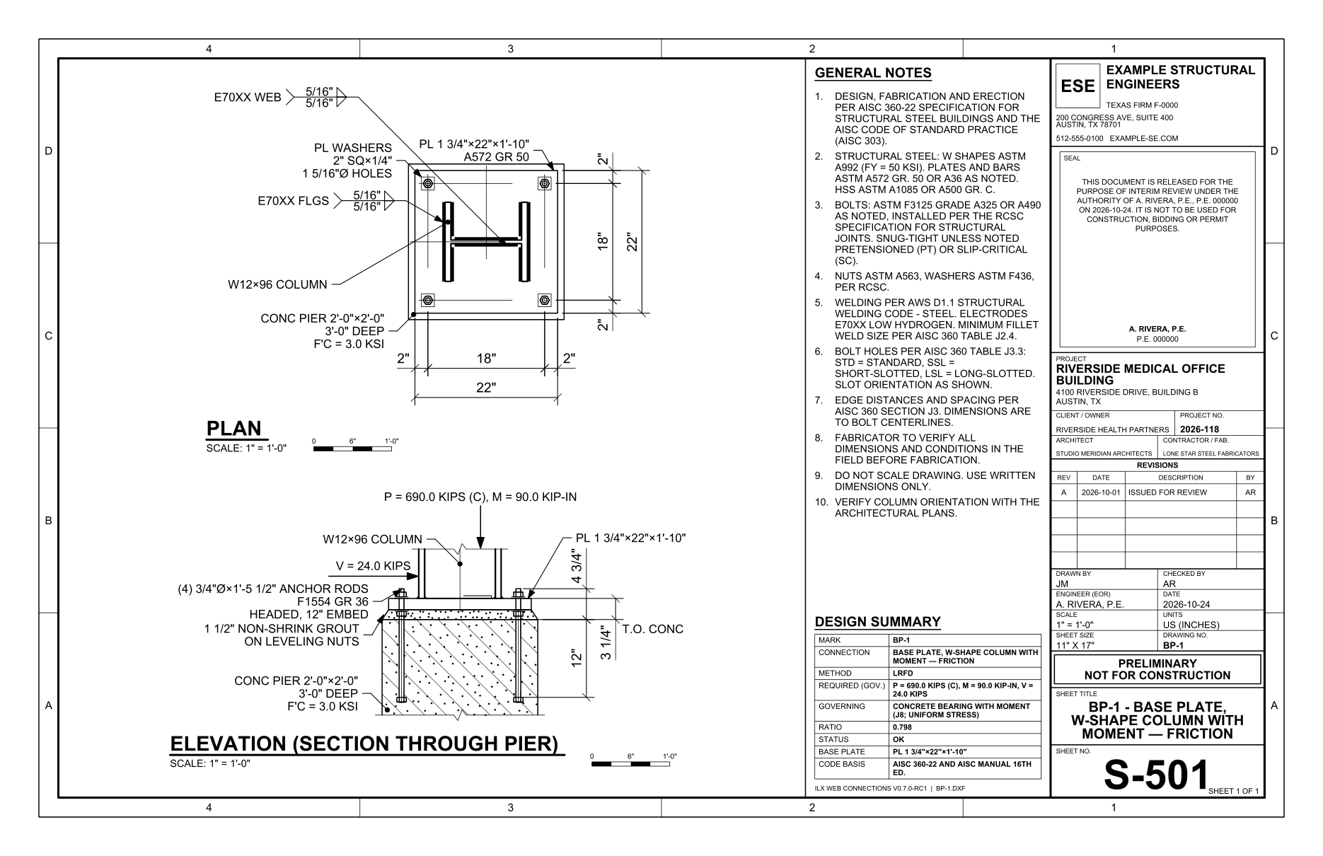 Base plate drawing sheet