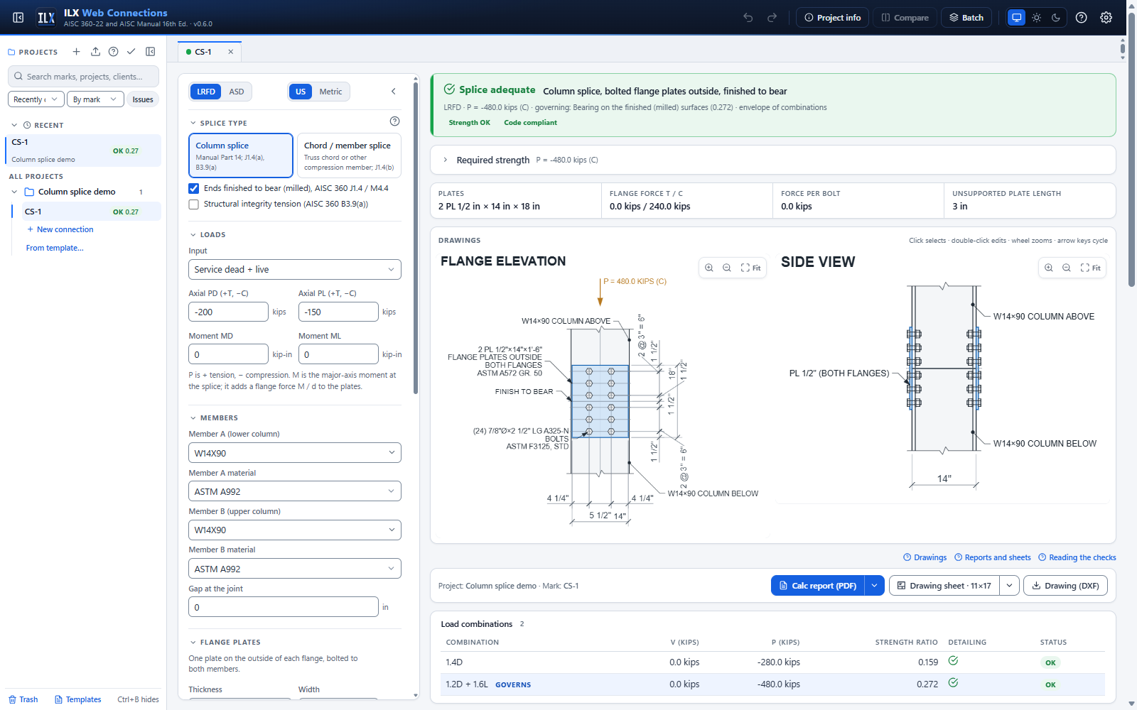 Compression splice editor